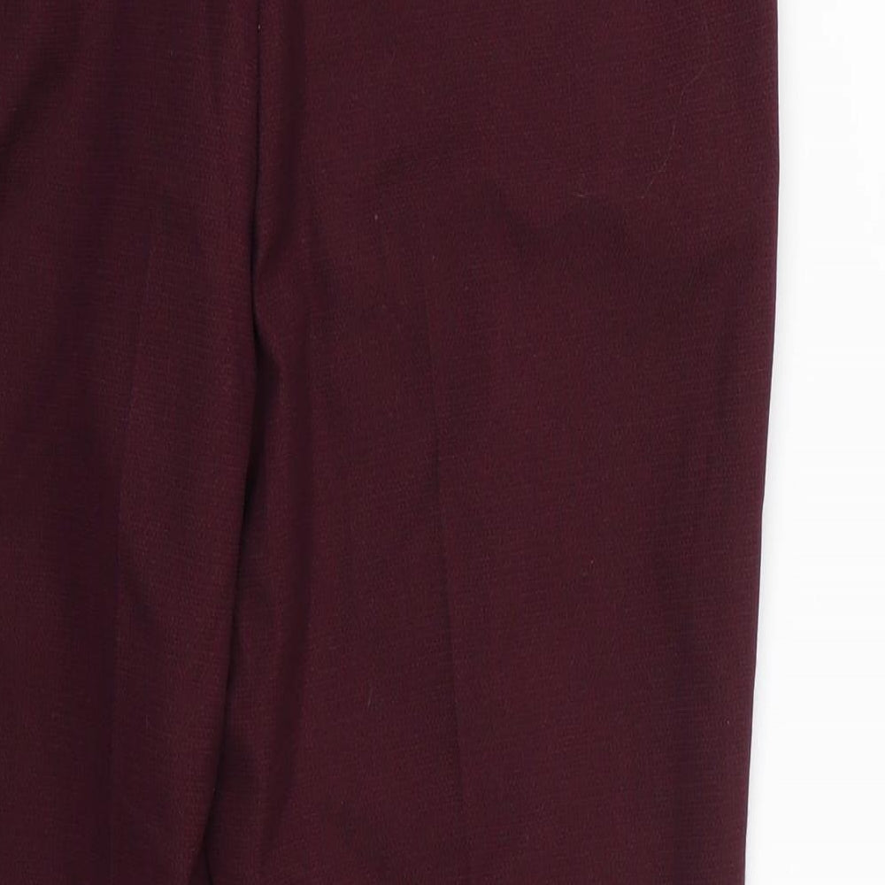 Womens UK Size 10 Marks and Spencer Regular Fit Purple Trousers