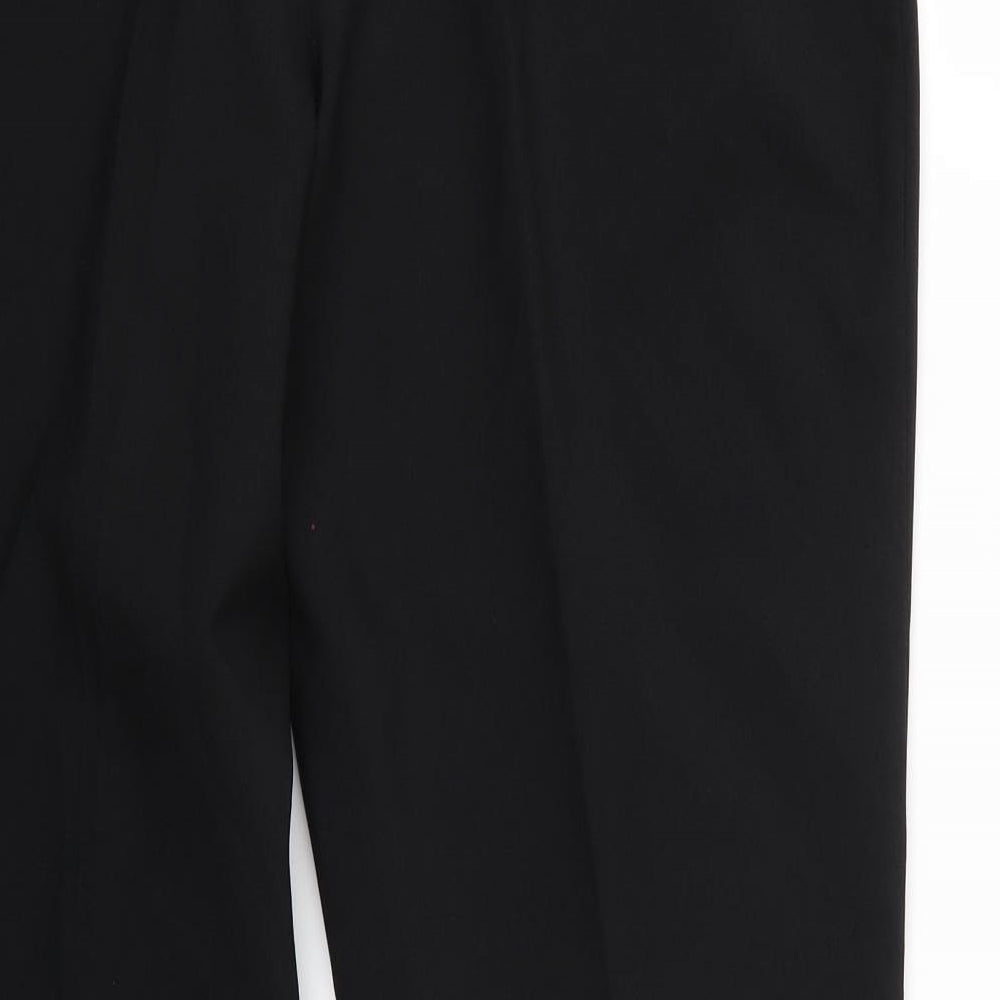 Womens UK Size 16 BHS Regular Fit Black Trousers