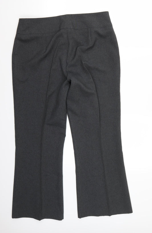 Womens UK Size 14 Papaya Regular Fit Grey Trousers