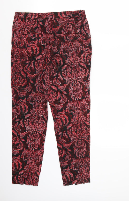 H&M Womens Black Chino Trousers Size 6 L26 in