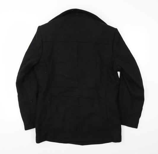 Preworn Womens Black Jacket Coat Size S