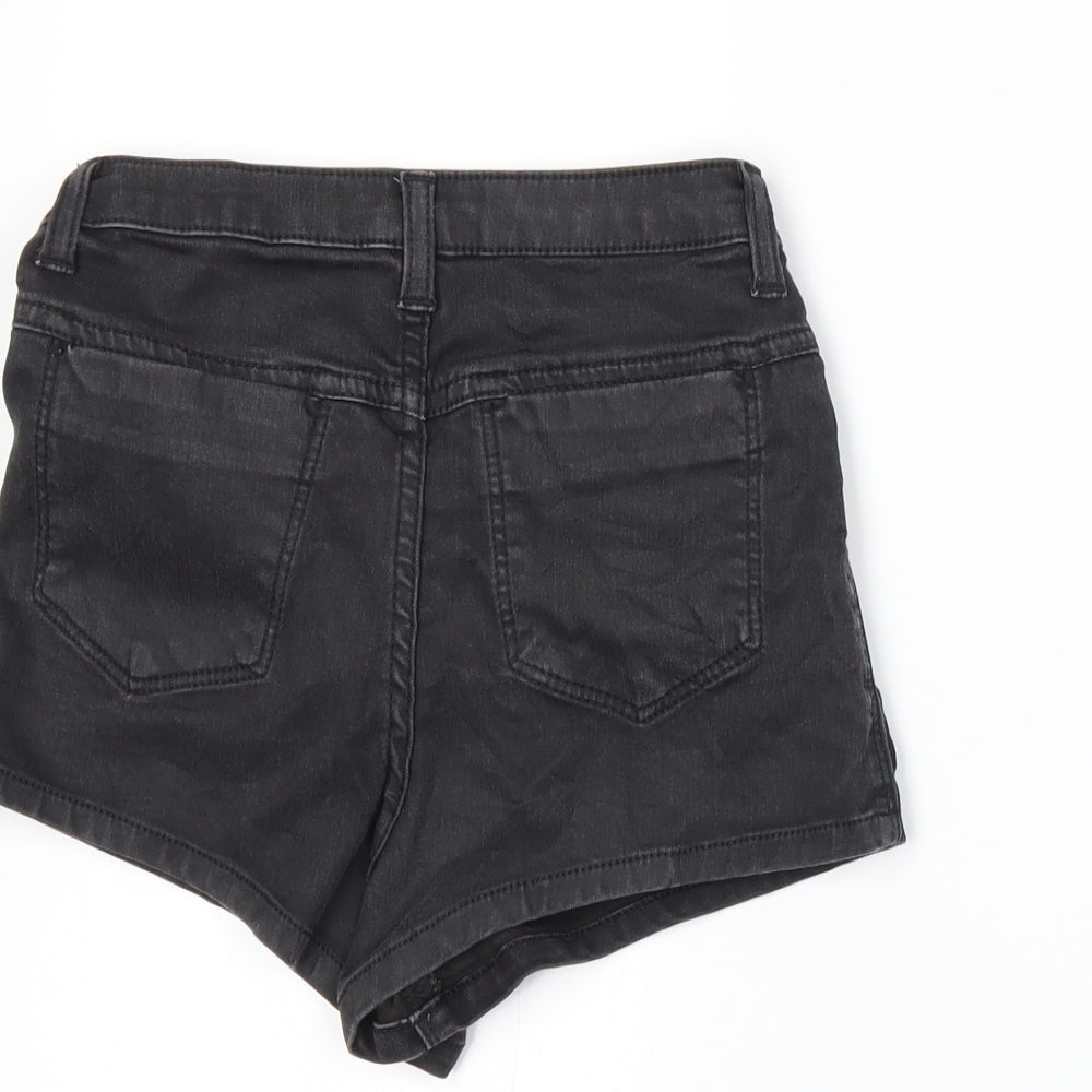 Topshop Womens Grey Hot Pants Shorts Size 6