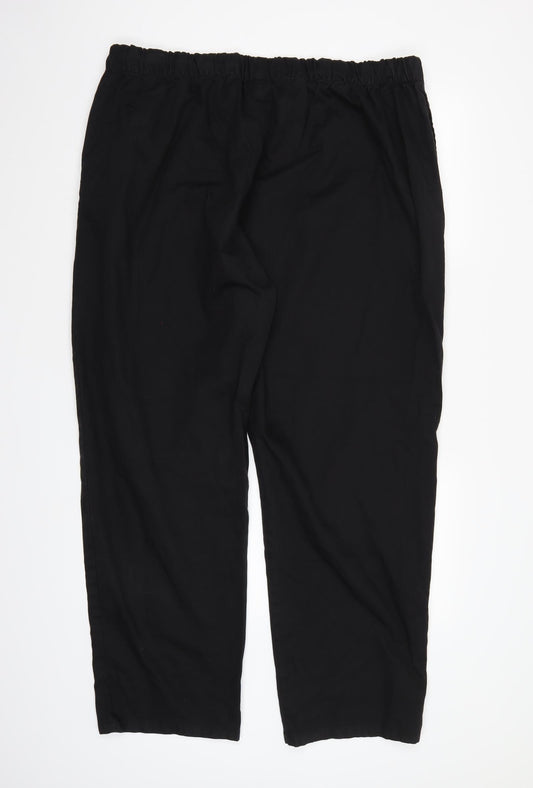 Alexandra Mens Black Trousers Size 2XL L30 in