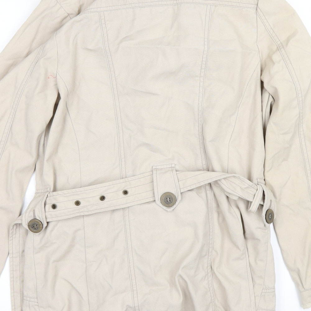 George Womens Brown Overcoat Coat Size 12