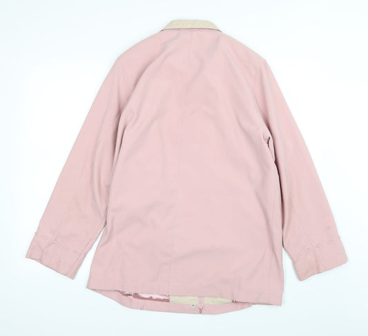 Berkertex Womens Pink Overcoat Coat Size 12