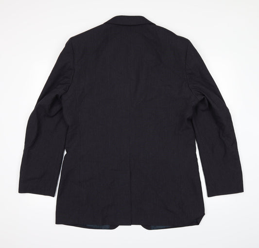 F&F Mens Black   Jacket Suit Jacket Size 40