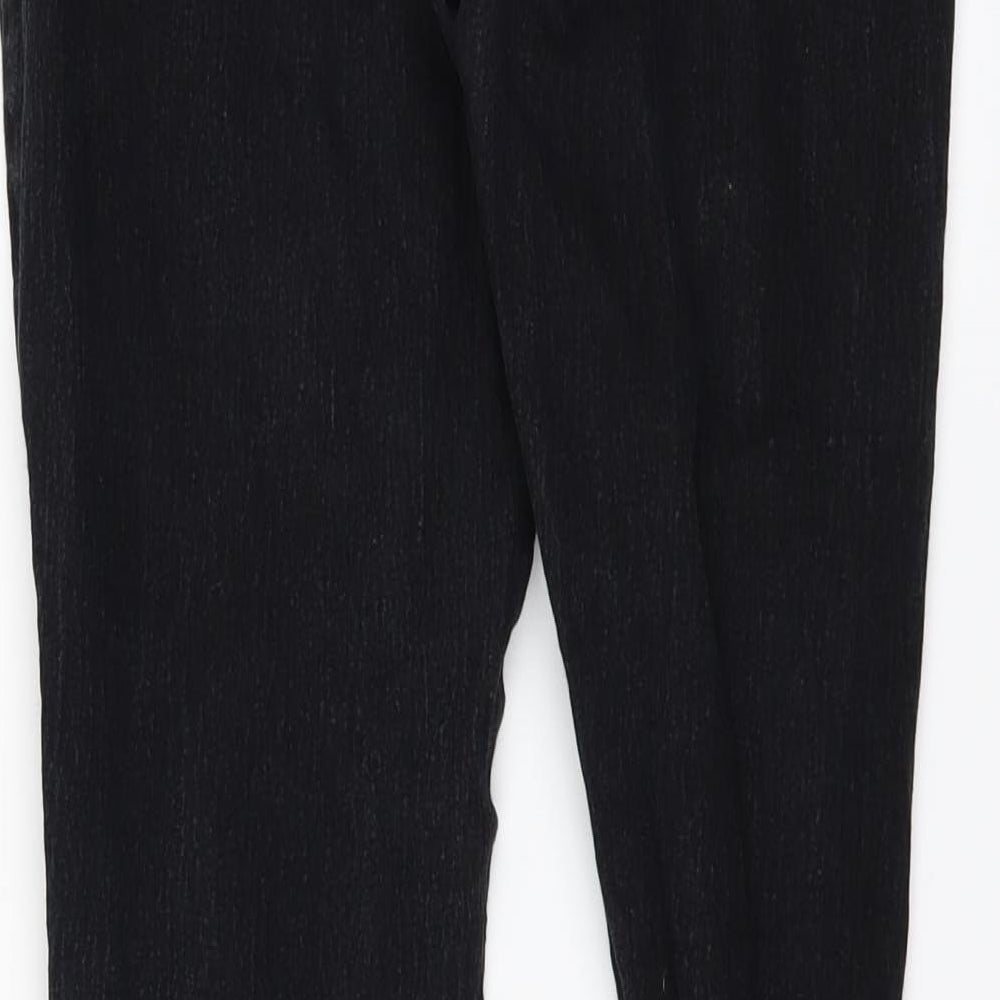originals Womens Black Denim Straight Jeans Size 14 L26 in