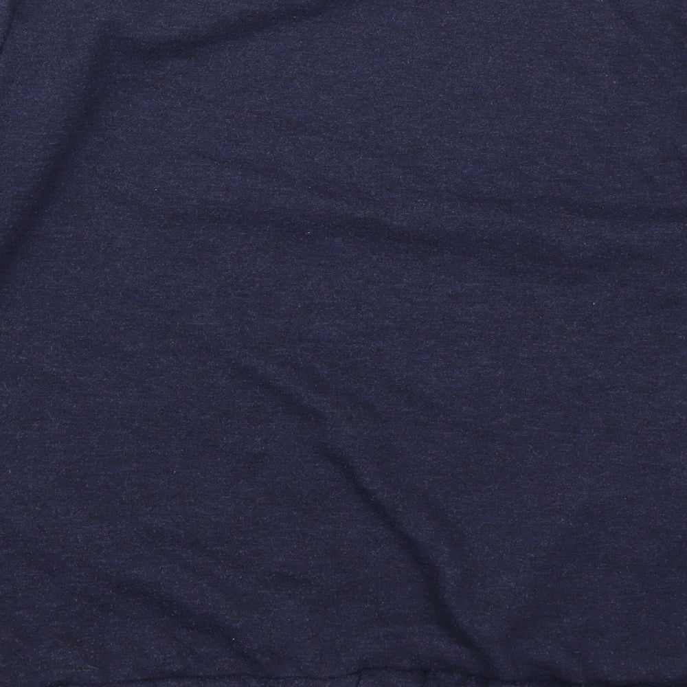 George Womens Blue Henley Sweatshirt Size 12