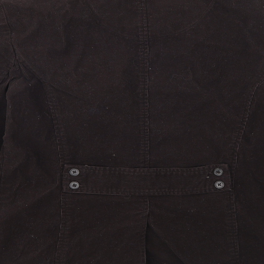 Lands End Womens Brown Corduroy Jacket Suit Jacket Size 10