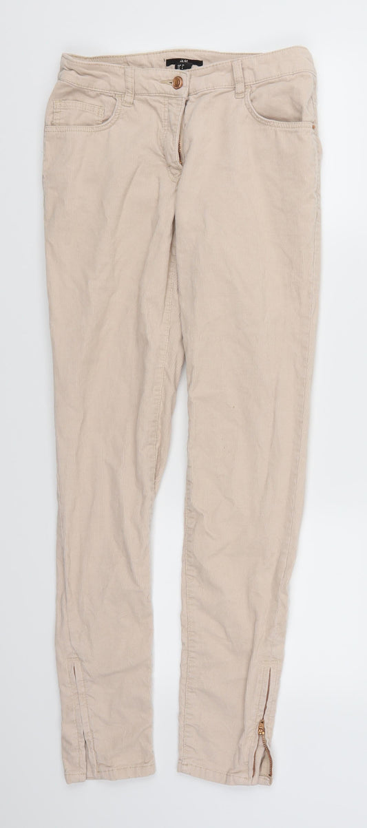 Womens UK Size 6 H&M Regular Fit Pink Trousers
