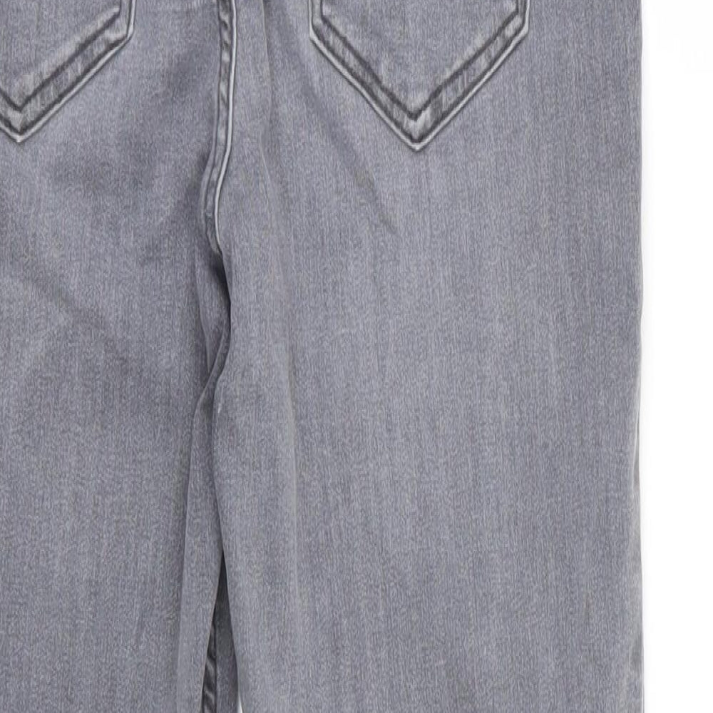 New Look Womens Grey Denim Skinny Jeans Size 10 L26 in