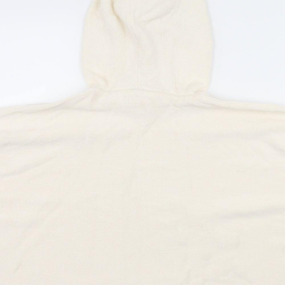 Gap Girls Ivory Batik Knit Pullover Hoodie Size 8-9 Years