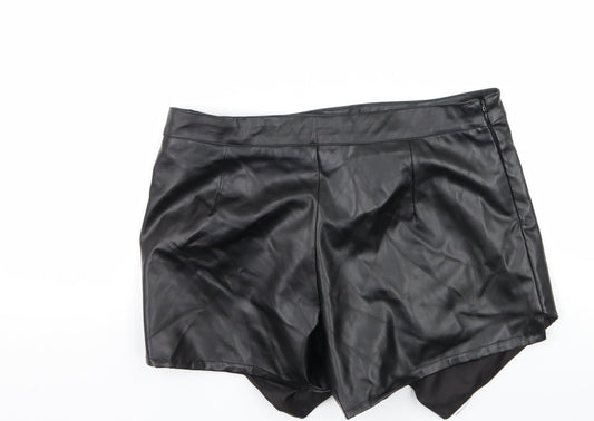 Boohoo Womens Black   A-Line Skirt Size 10