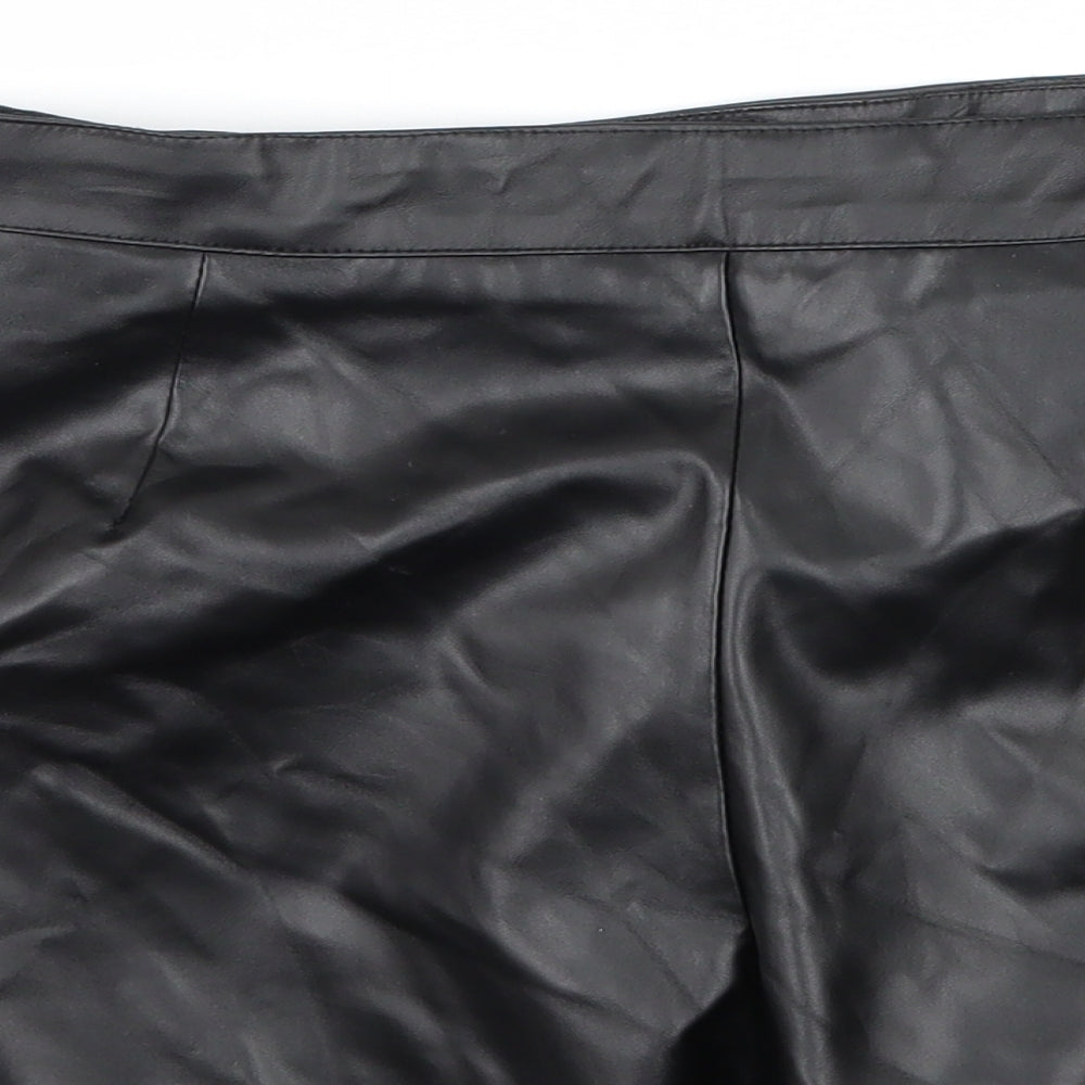 Boohoo Womens Black   A-Line Skirt Size 10