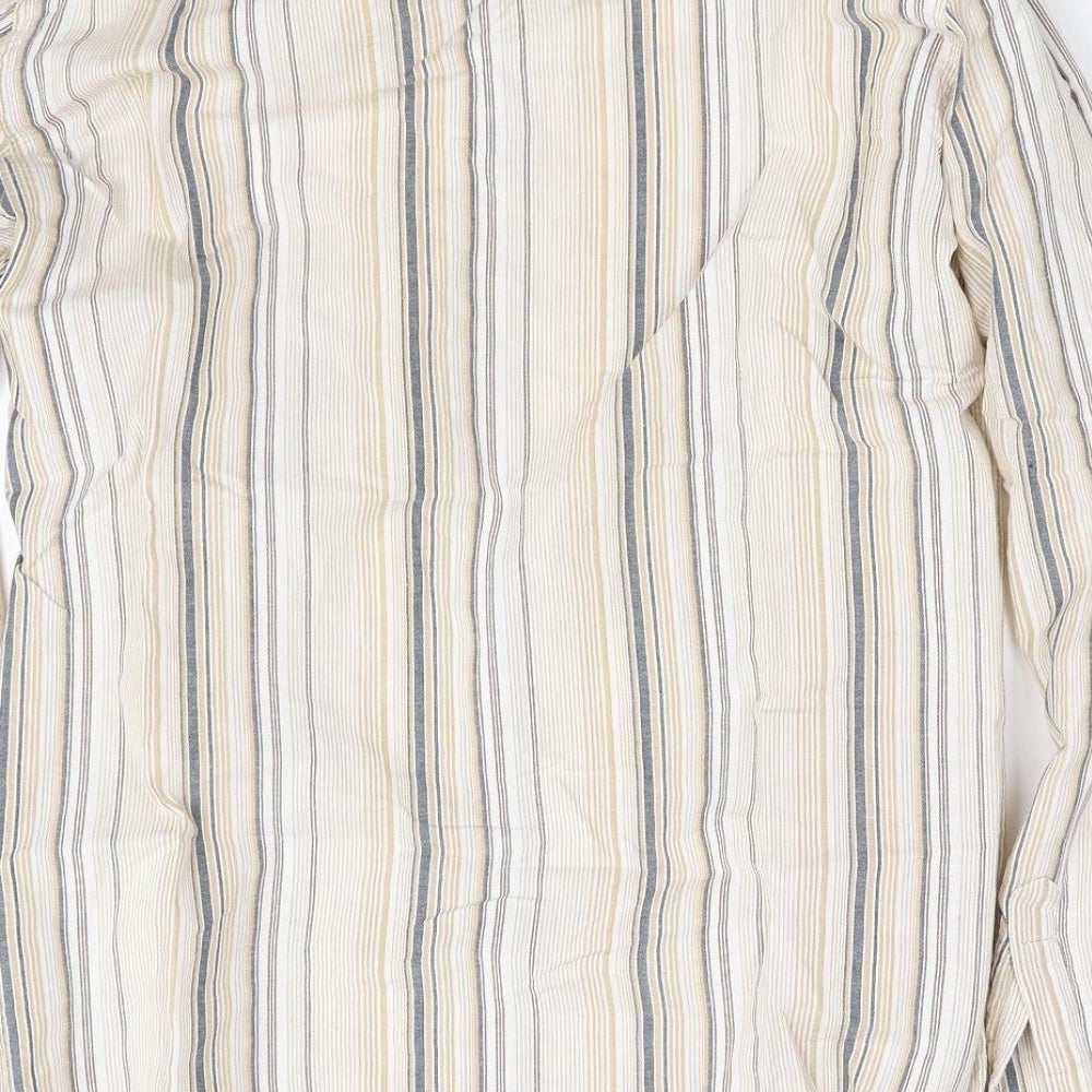Topman Mens Beige Button-Up Size S