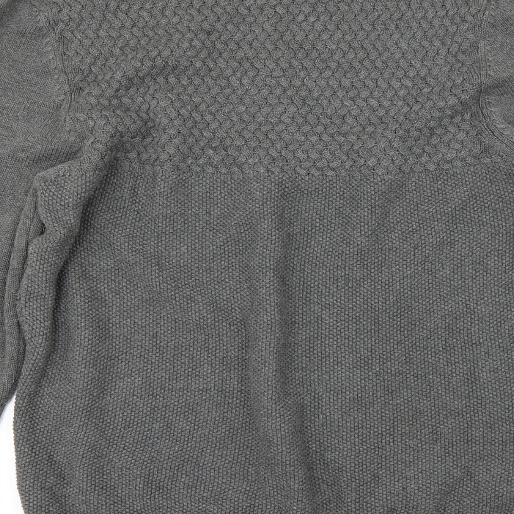 Mens UK Size M NEXT Grey Pullover Jumper
