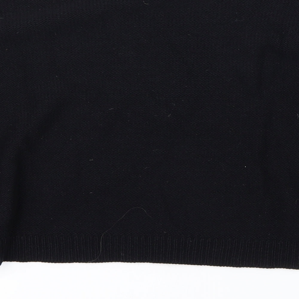 H&M Womens Black Pullover Jumper Size 10