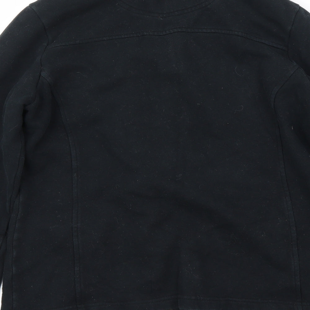 Maine New England Womens Black Full Zip Jumper Size 12