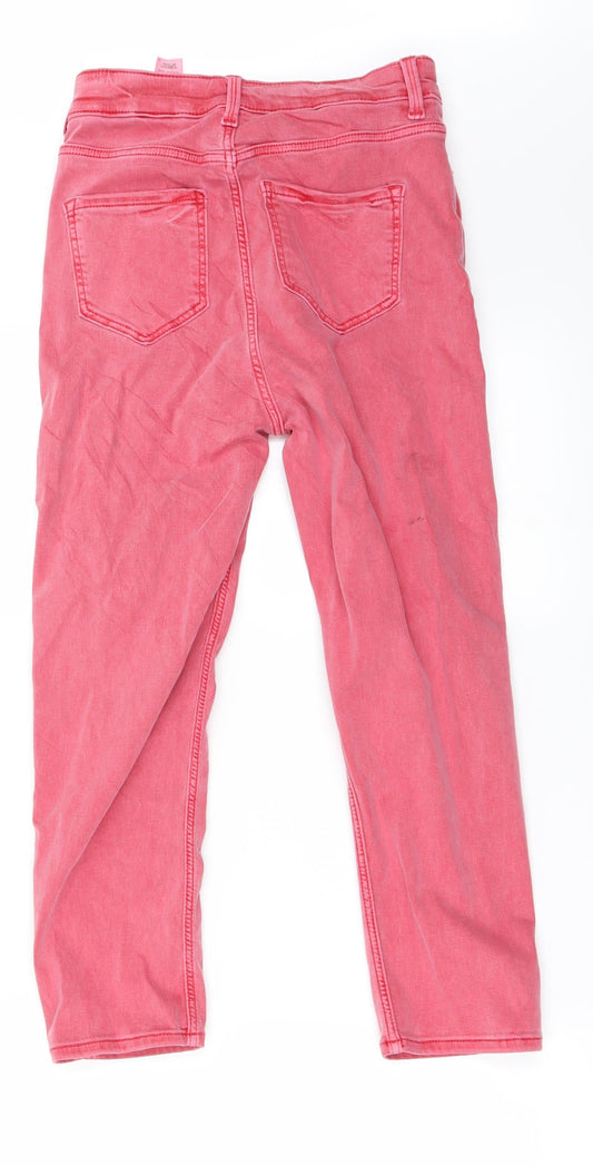 Marks and Spencer Womens Red Skinny Jeans Size 8 L24 in