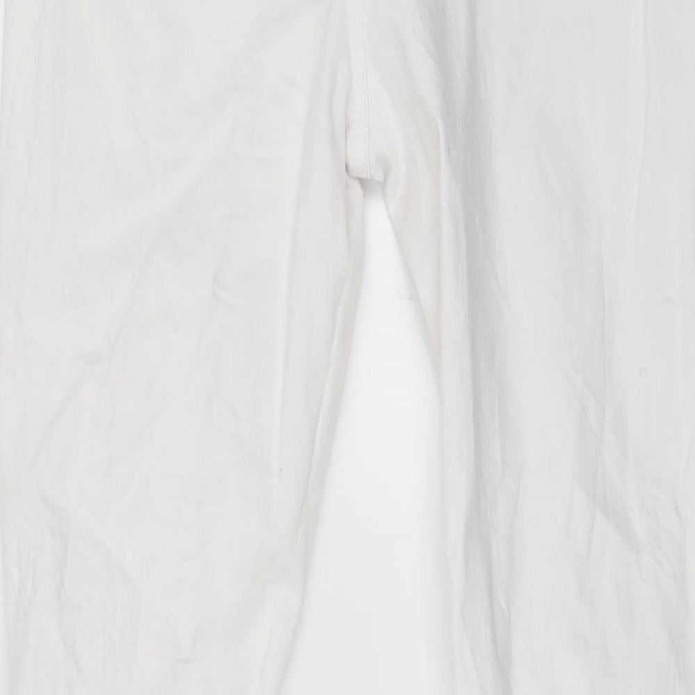 denim co Womens White Straight Jeans Size 14 L26 in