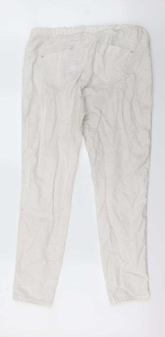 denim co Womens White Skinny Jeans Size 14 L27 in