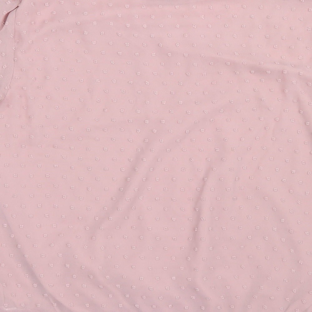 Womens UK Size 8 Soon Pink Basic Blouse