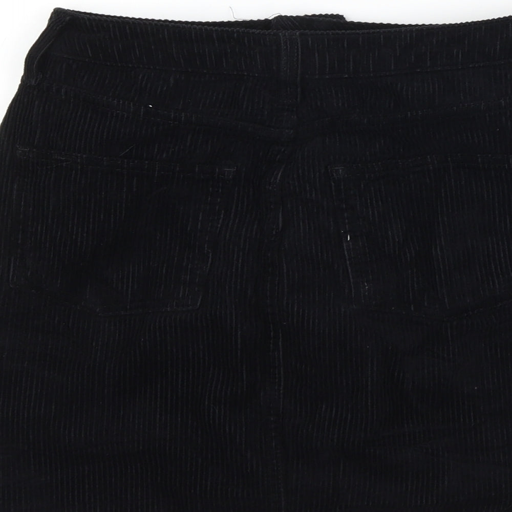 BDG Womens Black Corduroy Mini Skirt Size S