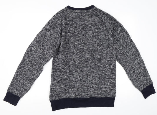 Mens UK Size S Easy Blue Pullover Sweatshirt