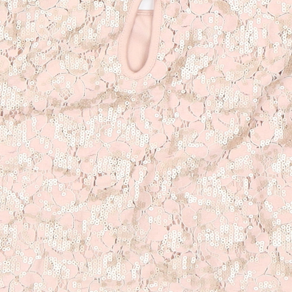 New Look Girls Pink Cropped Blouse Size 11 Years