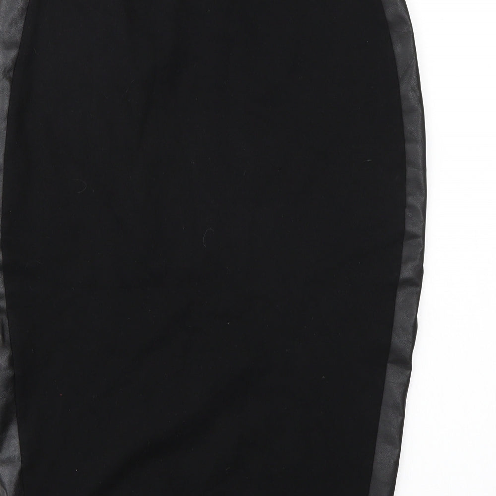F&F Womens Black Straight & Pencil Skirt Size 8