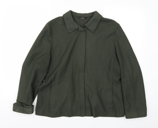 Womens UK Size 16 Marks and Spencer Regular Green Blazer