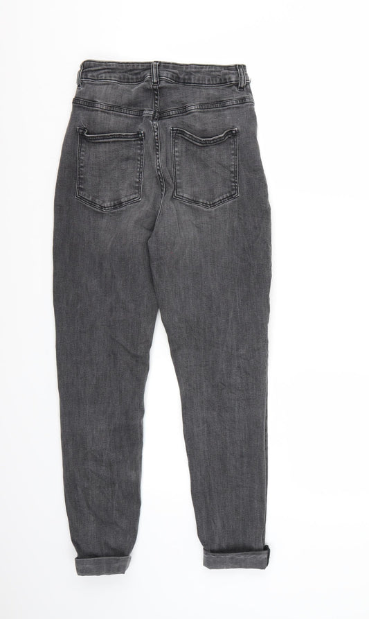 Womens UK Size 6 H&M Regular Fit Straight Black Jeans