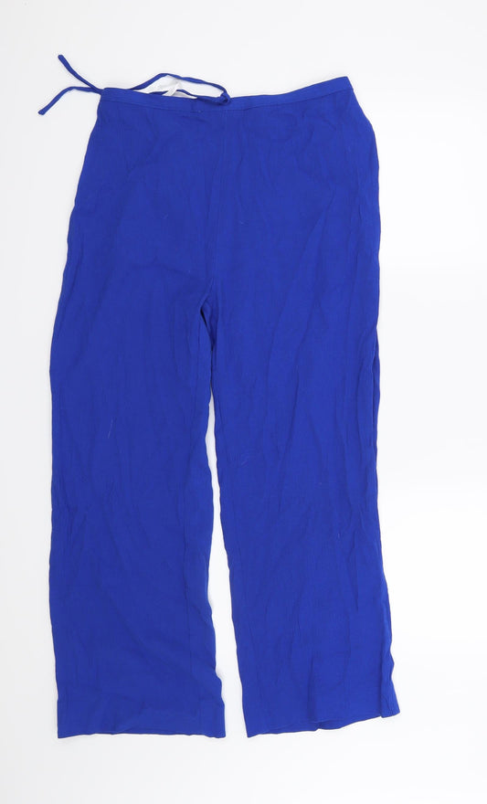 Isle Womens Blue Trousers Size 12 L26 in