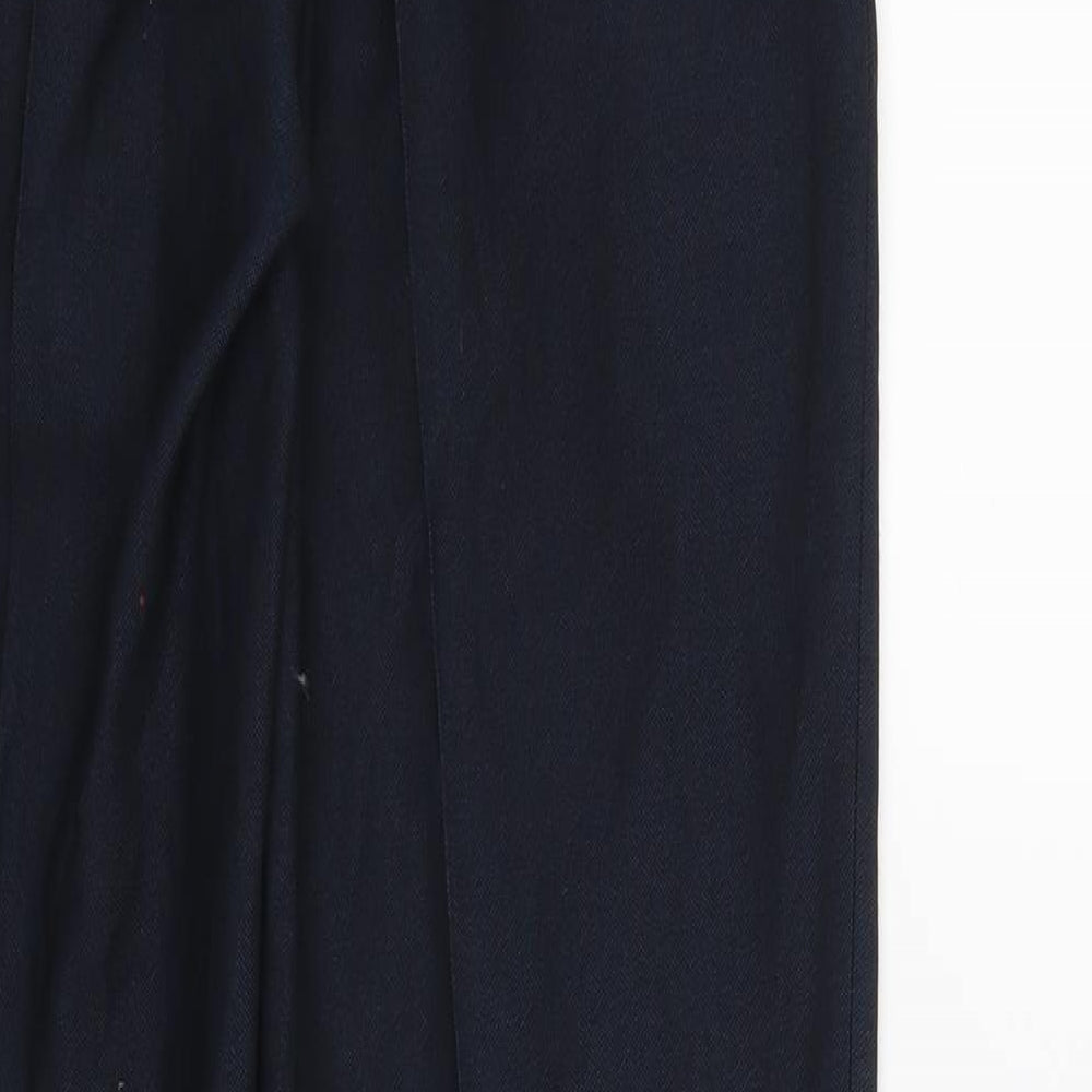 Womens UK Size 30 Preworn Regular Fit Blue Trousers