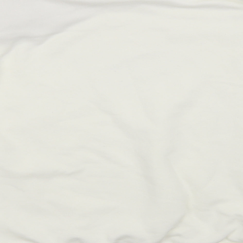 H&M Womens White Pullover Sweatshirt Size 2XL