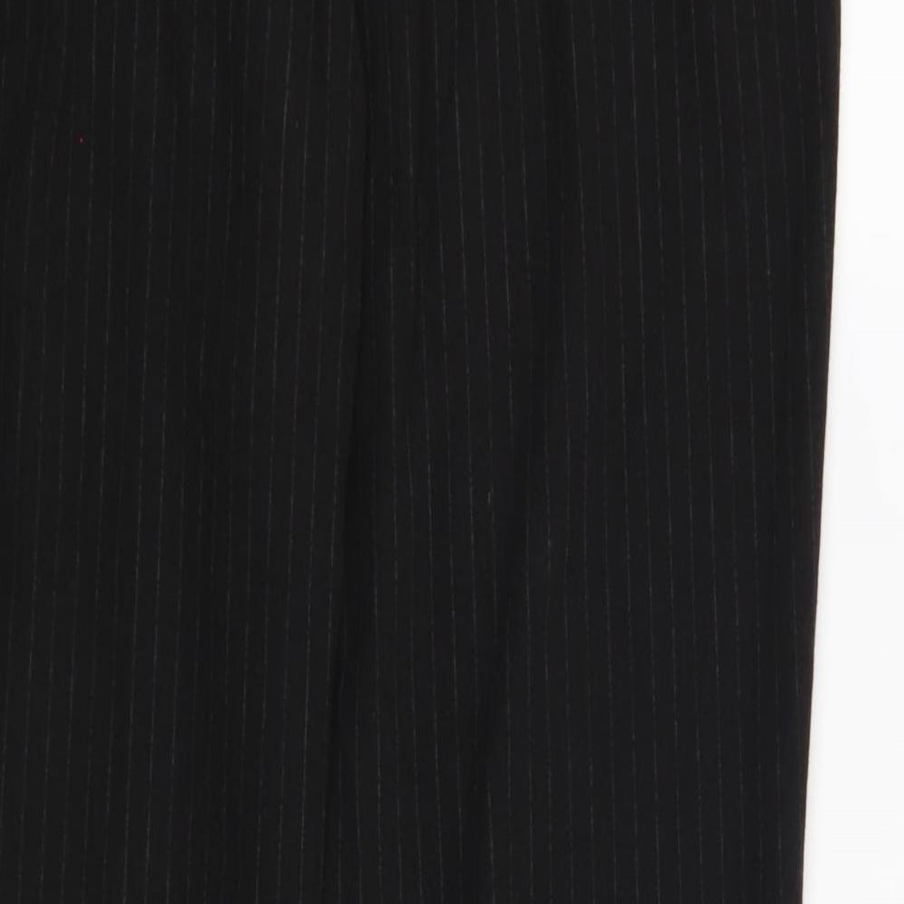 Womens UK Size 16 Marks and Spencer Regular Fit Black Trousers