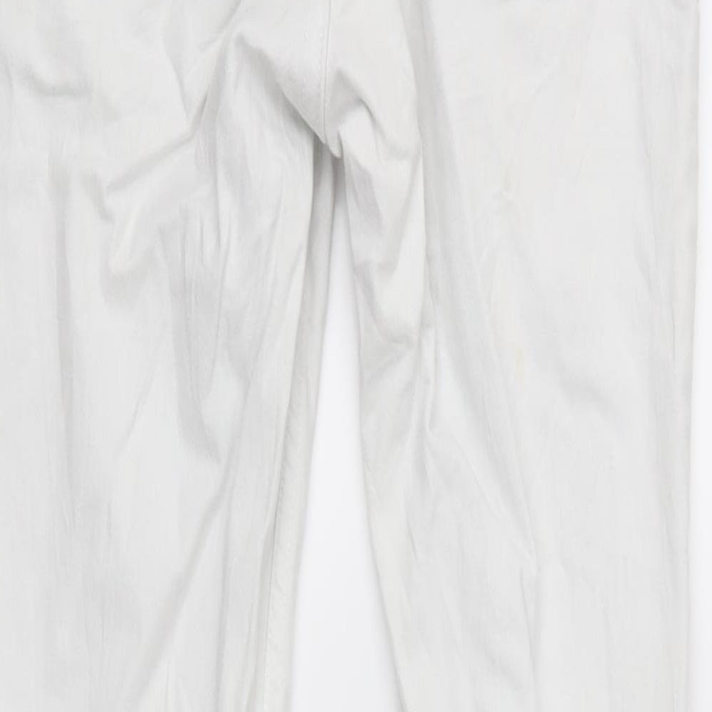 Womens UK Size 10 Divided Regular Fit Skinny White Jeans
