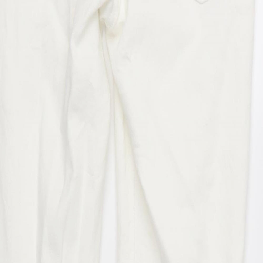 Womens UK Size 10 Marks and Spencer Regular Fit Skinny Ivory Jeans