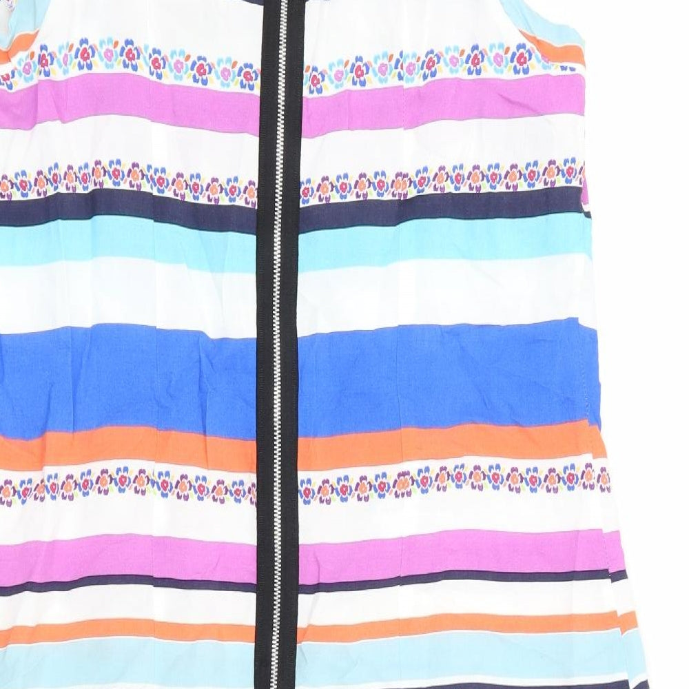 Dorothy Perkins Womens Multicoloured Striped Shift Size 12