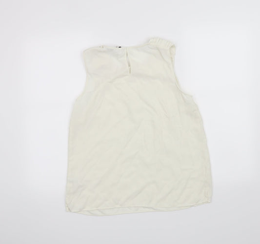 TU Womens White Camisole Tank Size 12
