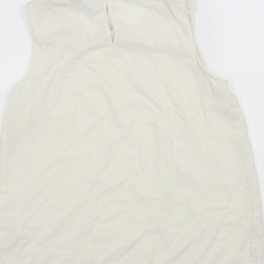 TU Womens White Camisole Tank Size 12