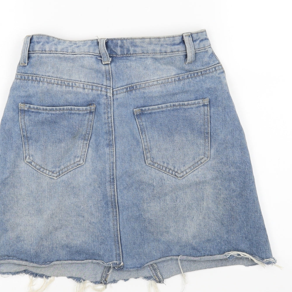 Womens UK Size 4 Denim & Co. A-Line Skirt
