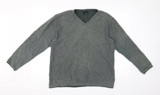 Mens UK Size S BHS Green Pullover Jumper