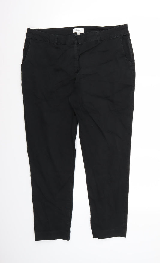 Womens UK Size 16 Klass Collection Regular Fit Black Trousers