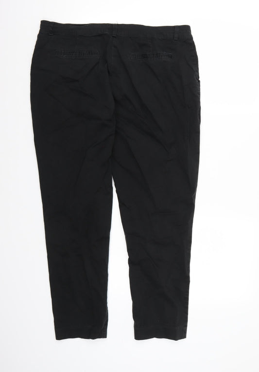 Klass Collection Womens Black Trousers Size 16 L26 in