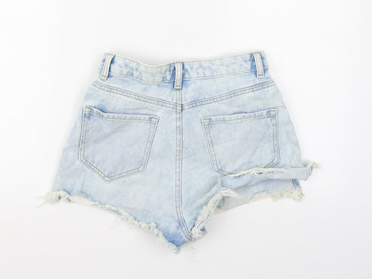 Denim co. Womens Blue  Denim Hot Pants Shorts Size 8