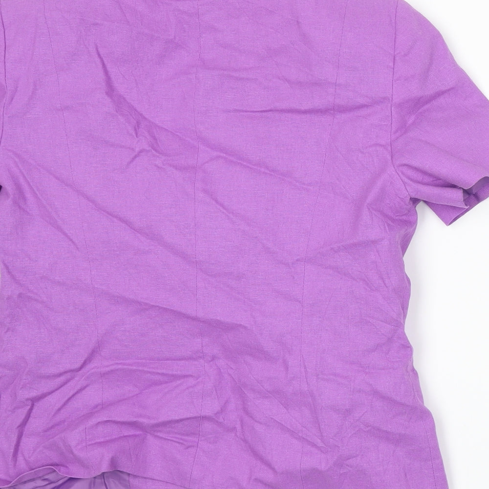 BHS Womens Purple Jacket Suit Jacket Size 14