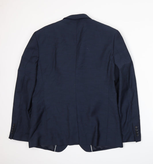Mens UK Size XL Cedar Wood State Regular Blue Suit Jacket