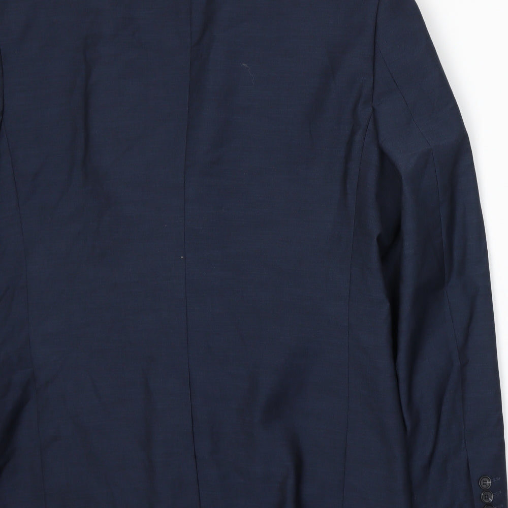 Mens UK Size XL Cedar Wood State Regular Blue Suit Jacket
