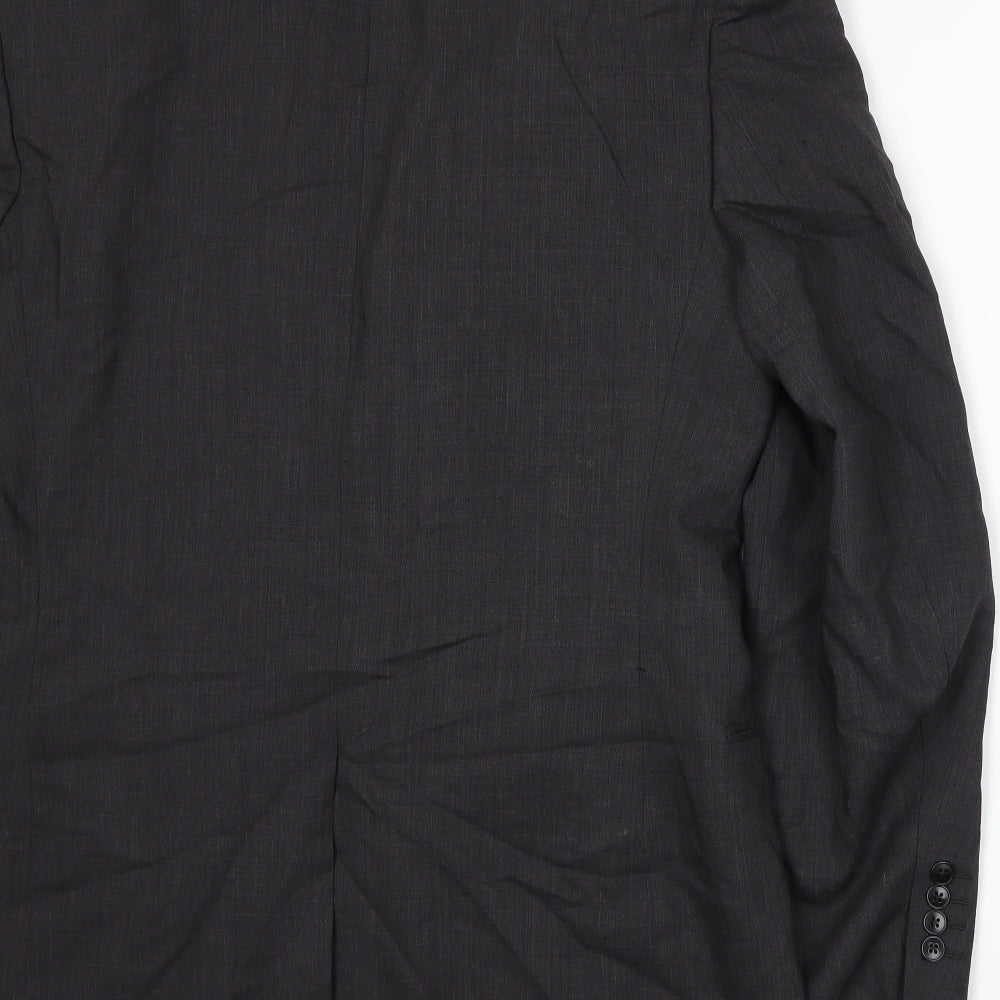 Mens UK Size L Preworn Regular Grey Suit Jacket